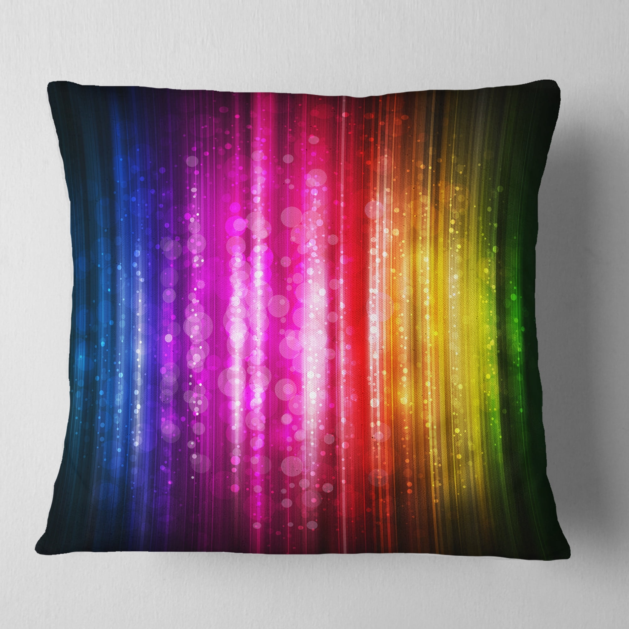 Designart Glowing Background - Abstract Throw Pillow - 18x18