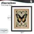 thumbnail image 4 of Stupell Industries Cottage Vintage Butterfly Botanical Illustration Black Framed Print Under Glass, 13 x 16, by Arlington Prints, 4 of 8