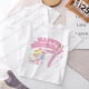 thumbnail image 1 of Camiseta de Hello Kitty para niños, playera con número de cumpleaños 1-14, Kawaii Sanrio Y2k, dibujos animados, ropa de calle informal para niños y niñas, 1 of 4