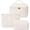 Quilted White Shell, variant on 3 count Leopard Print Leather  Bags Set,Travel Toiletries Storage Case Portable  Makeup Organizer Pouch for Women Purse