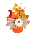 thumbnail image 2 of Adorno de Halloween para El Hogar | Corona de Hojas de Arce, Calabaza y Frutos Rojos | Decoración para El Día de Acción de Gracias | Plástico 20X19Cm | Multicolor | 1 Unidad, 2 of 6