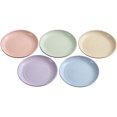 thumbnail image 1 of Wheat Straw Plates 5 Pieces - Unbreakable Plates Lightweight Non-Toxic Children's Plates for Snack, 1 of 4