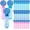 Hawaii Hibiscus Flower, variant on NestE-24 Pcs Street Themed Bubble Wands Colorful Mini Bubble Party Favor Toys for Kid Toddler Birthday Goodie Bag Stuffer Filler Outdoor Classroom Reward Gifts (Red, Yellow, Blue, Green)