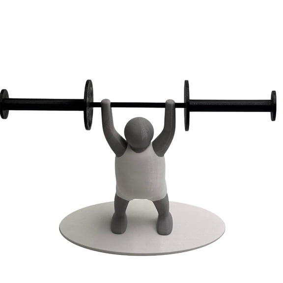 Realistic Weightlifters Figure For Tissue Organization In Kitchen And Bathroom