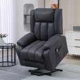 thumbnail image 2 of HOMCOM Lift Chair, Recliner Chair with Side Pockets, Remote Control, Grey, 2 of 10
