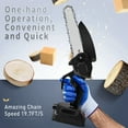 thumbnail image 5 of Cordless Chainsaw, HDJ Mini Chiansaw with 6 inch / 8 inch Chians, Portable Handheld Electric Chainsaw for Household & Garden, 5 of 6
