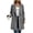 Gray, variant on Wool Blend Pea Coats for Women Lapel Long Sleeve Single Breasted Casual Work Everyday Commute Fall Winter Woolen Coats