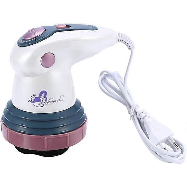 Electric Slimming Shaper Massager with 4 Interchangeable Heads Handheld Anti-Cellulite Massager Set Fat for Body Belly Waist Arm Back Cellulite Reduca