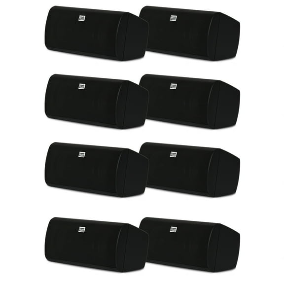 Acoustic Audio AA35CB Indoor 3 Way Speakers 3200 Watts Black Bookshelf 4 Pair Pack AA35CB-4PR