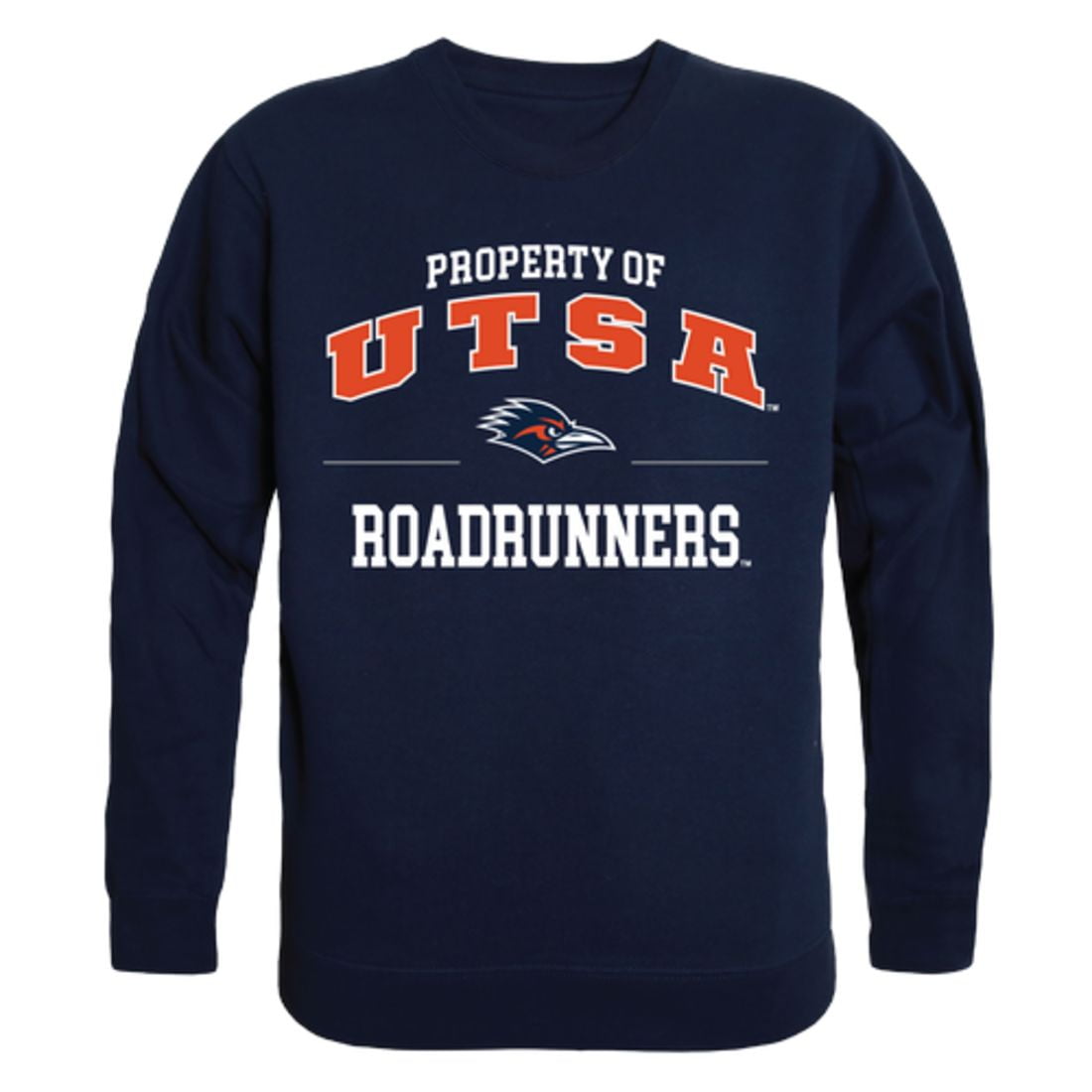 W Republic Utsa University Of Texas At San Antonio Roadrunners Property Crewneck Pullover Sweatshirt Sweater Navy Large Walmart Com Walmart Com