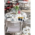thumbnail image 4 of Outdoor Tablecloth with Umbrella Hole and Zipper, Cartoon Tractor Round Table Cloth 54 Inch Waterproof Tablecloth, Cute Grey Digger Shovel Truck Picnic Table Cover for Patio Camping, 4 of 7