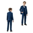 thumbnail image 5 of Hiijoy Toddler Boys Formal Suit Blazer Waistcoat Trousers Bow Tie 4Pcs Set, Sizes 3-4T, 5 of 5