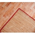 thumbnail image 5 of Chouhan Rugs Natural Jute Red Lined Rug Bohemian Rug Decor Rug Handwoven Rug Custom Rug Decorative Rug, 5 of 8