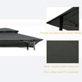 thumbnail image 5 of Unique Choice 8 x 5 Ft Grill Gazebo Replacement Canopy Top Cover, Gray, 5 of 5