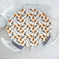 thumbnail image 3 of Ambesonne Guitar Fitted Round Tablecloth, Realistic Instruments, 36"- 40" Diameter, Pale Orange Brown White, 3 of 5