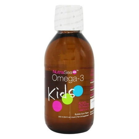 Ascenta Health - NutraSea Liquid Kids Omega-3 Bubble Gum Saveur - 6,8 oz