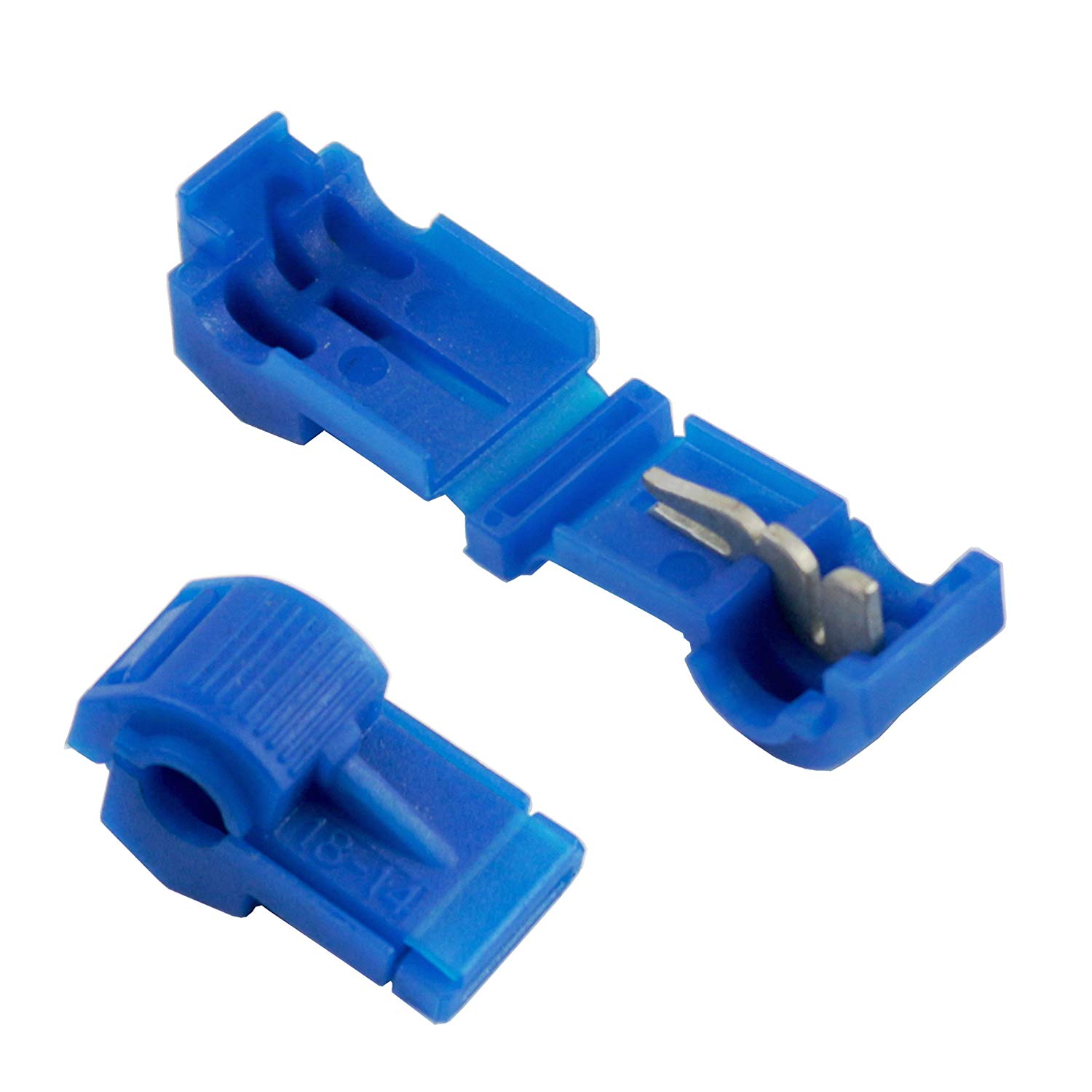 TT1614B TTap Connector 16/14 Gauge AWG 50 Pieces, Blue, Bulk Pack of T