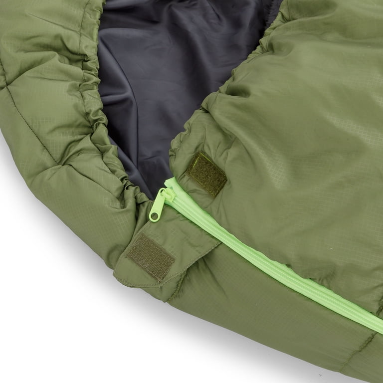 Ozark Trail Sleeping Bag 50F Compact Mummy Green 88.6x31.5 inches