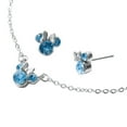 thumbnail image 2 of Claire's Disney License Minni Mouse Gemstone Necklace and Matching Earrings for Saggiterius, 2 of 4
