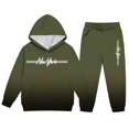 thumbnail image 3 of Kiijoy Boys Casual Athletic Outfits Gradient New York Hoodie Sweatpants Set, Size 2-14, 3 of 4