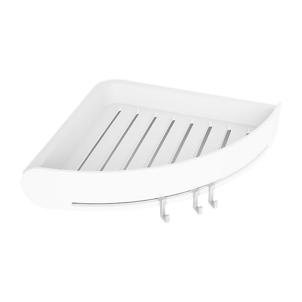 Organizador de baño esquinero de pared con ventosa para guardar champú, jabón, toallas y cepillos de baño en la bañera o la cocina.