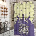 thumbnail image 3 of Shower Curtain for Bathroom Easter Egg Bunny Yellow Plank Waterproof Bath Curtains Shower Curtains with Hooks,Country Wildflower Bunny Bathroom Curtain Privacy Drapes for Bathtubs Toilet 36x72in, 3 of 9