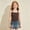 Black-01, variant on Girl Shirts Size 9-10Y Kids Solid Sleeveless Halter Neck Bow Breathable Top Girls Summer Tops