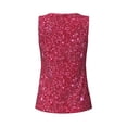 thumbnail image 5 of Lsque Red Glitter Printed Workout Tank Tops for Women, Athletic Sports Tank Tops, Compression Sleeveless Dry Fit Shirts,Sleeveless Yoga Shirt-Medium, 5 of 9