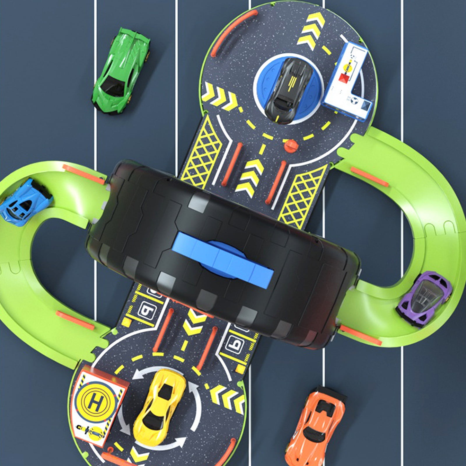 Meninos Race Track Car Garage Estacionamento Aventura Toy Gifts 3