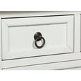 thumbnail image 3 of FurniFact Kendra Hall Table with 3 Drawers and 2 Shelves, White Finish,2-Step Assembly, 3 of 9