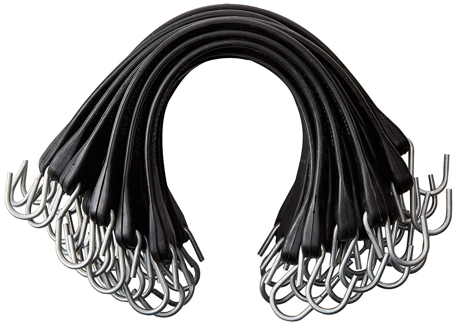 10pk 41" Heavy Duty Natural Rubber Tarp Straps Tie Down Bungee Cords S-Hook 
