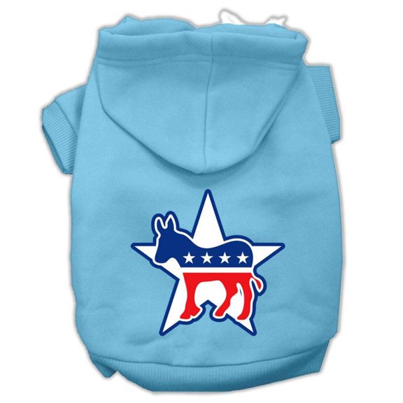 Pet, Dog Cat Hoodie Screen Printed, "Democrat"