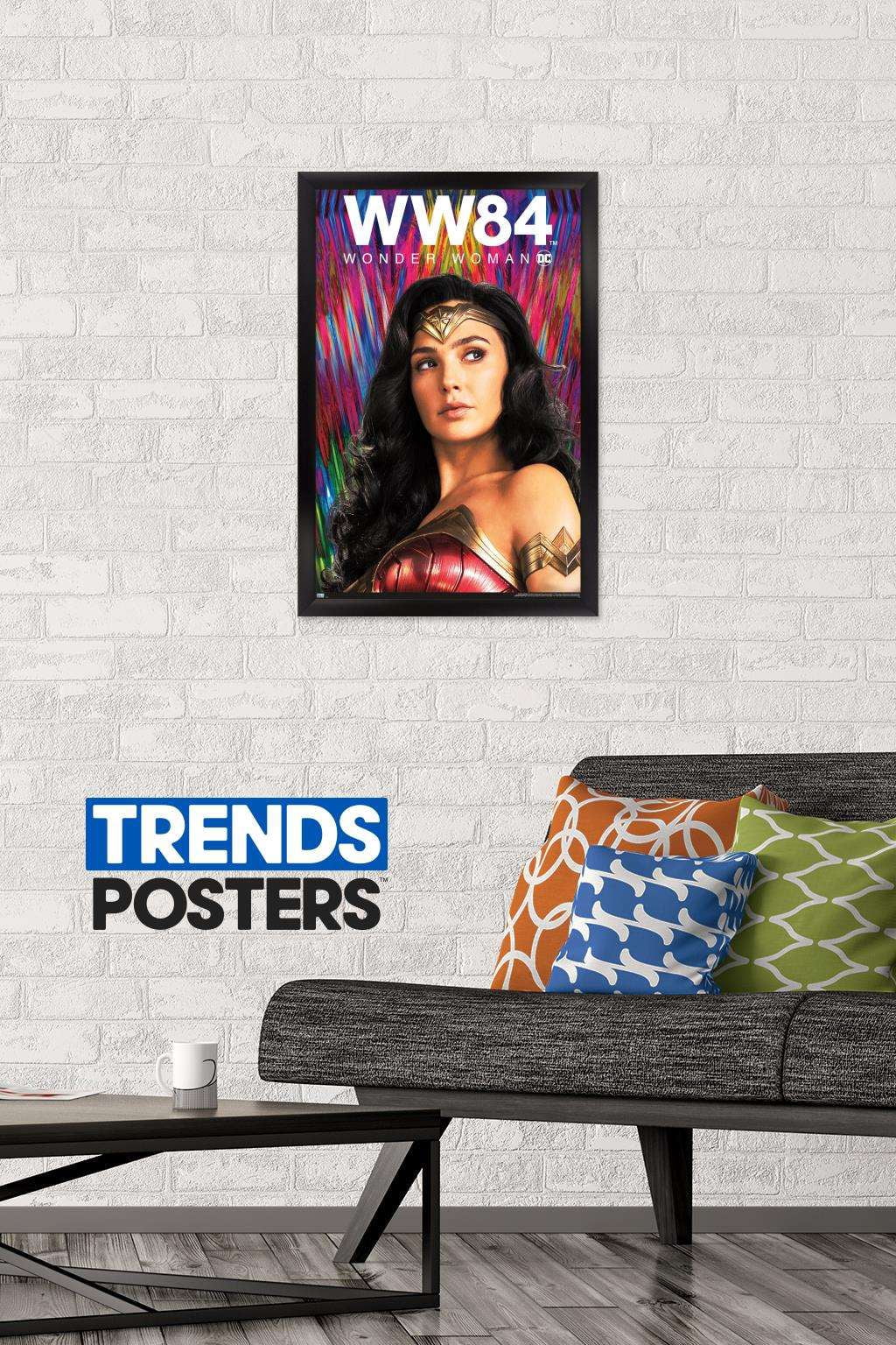 DC Comics Movie - Wonder Woman 1984 - Pose Wall Poster, 14.725" x 22.375", Framed