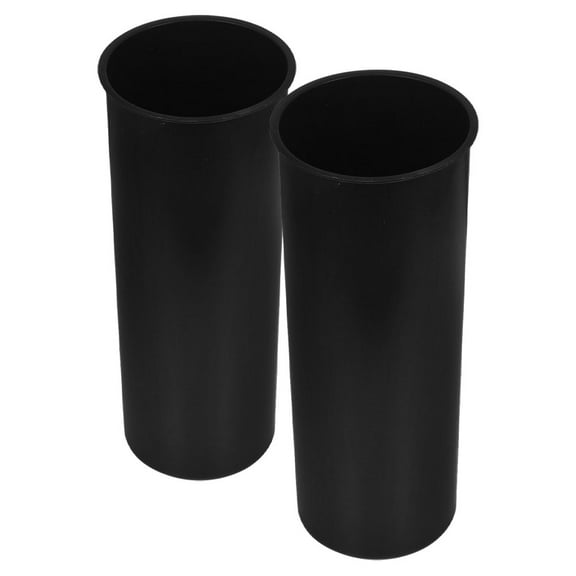 Hemobllo Bathroom Water Cup Black Plastic 2Pcs