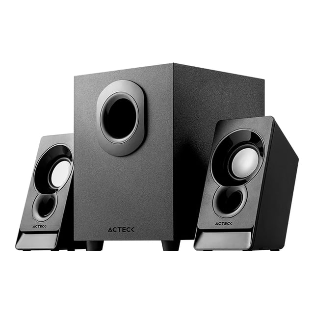 Bocinas ACTECK ELANT ACT AS470 Alambrico Sonido Esteréo 2.1 Subwoofer 3.5mm Negro AC-935241 Acteck AC-935241