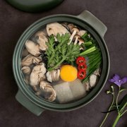 Neoflam 7 YARN Ceramic Casserole Pot | 1.4qt, Matte Gray Color | Oven Safe, Dishwasher Safe | Made in Korea
