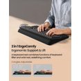 thumbnail image 4 of Vaydeer Wrist Rest with Keyboard Stand, Computer Wrist Support Pad, Ergonomic Keyboard Riser Holder Lifter Tray with Wrist Pad, Soft Memory Foam Desk, 4 of 7