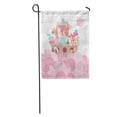 thumbnail image 1 of LADDKE Baby Noah Ark Pink Jungle Nursery Elephant Waves Garden Flag Decorative Flag House Banner 12x18 inch, 1 of 2