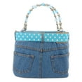 thumbnail image 2 of BAG1999 Hard-Shell Denim Purse, Blue, 1-Piece - BG-BJ117MTQ, 2 of 2