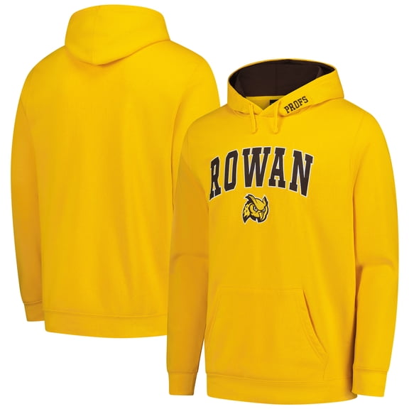 Men's Colosseum  Gold Rowan Profs Arch & Logo Hoodie