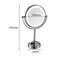 thumbnail image 2 of Makeup Mirror With Lights Desktop Double-sided LED Makeup Mirror With Lamp 8 Inch 3X 5X ,Widely Use, 2 of 3
