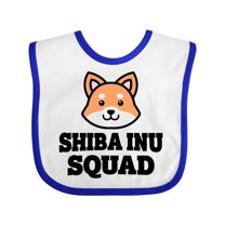 Inktastic Dog Shiba Inu Squad Boys or Girls Baby Bib