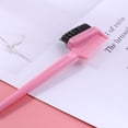 thumbnail image 2 of Cepillos Borde Pelo Doble Cara Cgtredaw Herramienta Peinado Cola Alfiler rosa, 2 of 7