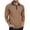 Khaki, variant on Mens Polo Shirts Classic Long Sleeve Comfortable Breathable Casual Slim Fit Turn Down Collared Solid Color Mens T-Shirts