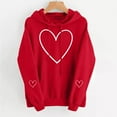 thumbnail image 5 of ICHUANYI Valentines Day Love Heart Printed Hoodies for Women Long Sleeve Shirts Crewneck Sweatshirts Spring Fashion Clothing Top, 5 of 9
