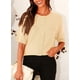 thumbnail image 5 of Suéter PRETTYGARDEN para Mujer de Punto Acanalado con Botones XL Beige, 5 of 8