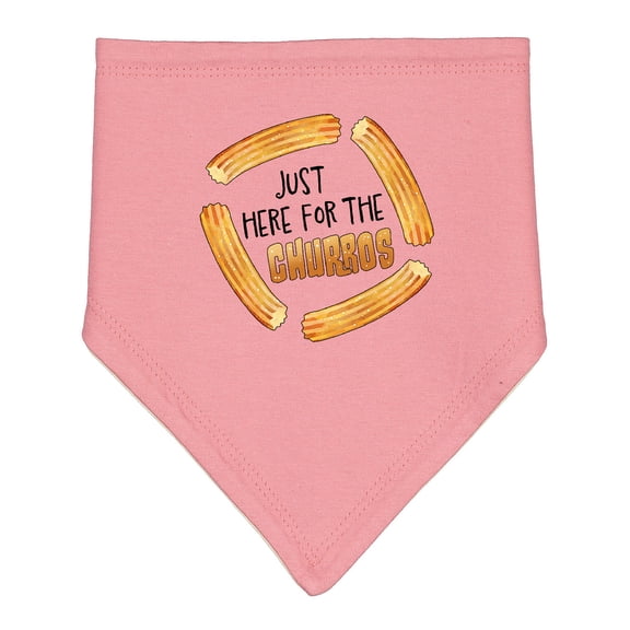 Inktastic Just Here for the Churros Baby Bandana Bib