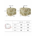 thumbnail image 3 of Boho Style Toaster Cover 4 Slice, Yellow White Flowers Bee Leaves Bread Maker Cover Toaster Dust Cover with Pockets, Dust-Proof Cover for Kitchen Small Appliance 12x11x8in, 3 of 5