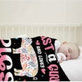 thumbnail image 3 of Just Girl Who Loves Pigs Blanket Soft Blankets and Throws Flannel Cozy Lightweight Quilt Gift Perfect for Bed Sofa Couch-50 x40 Small for Kids, 3 of 6