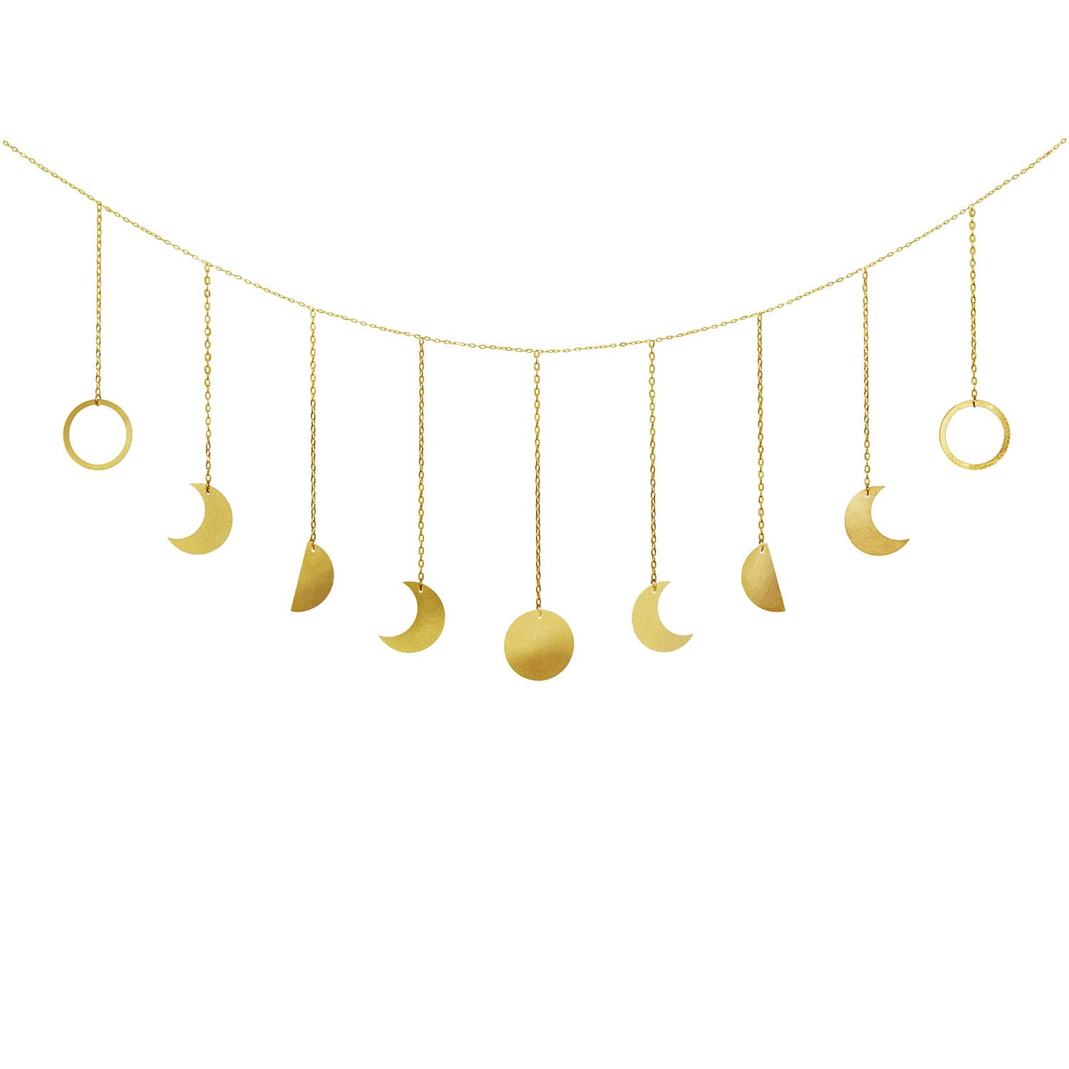 Moon Phase Wall Hanging Garland Decor Boho Home Decoration